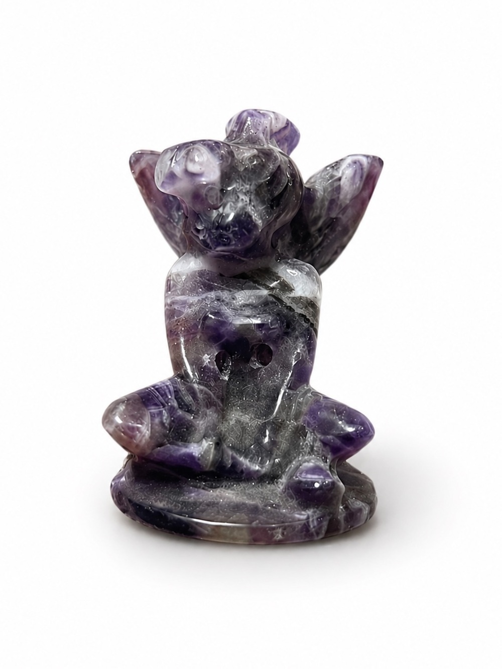 Hand-carved 2.5” Amethyst Tinker Bell